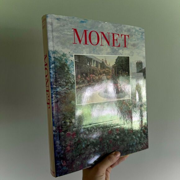 Vintage 1980s Hardcover Coffee Table Book Monet Art Design Book - Picture 5 of 16